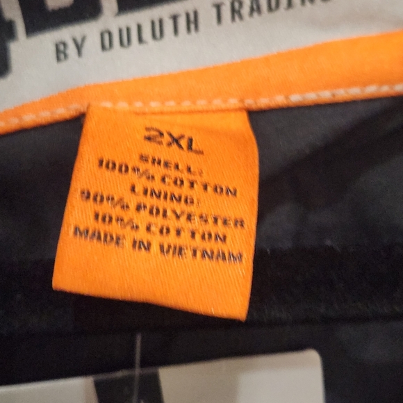 Duluth Trading Co. 40 Grit Standard Fit Lined Shirt Jack, Blue/Black, Mens 2X - Picture 5 of 9